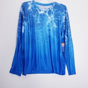 Habit Men's turtle pond long sleeve ombre performance tee